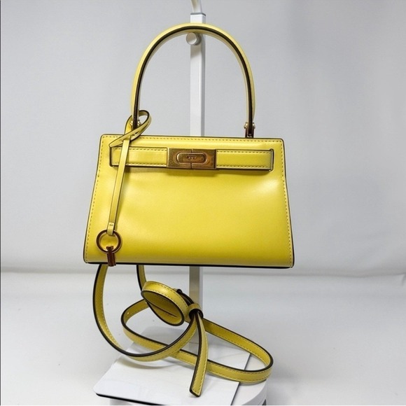 Tory Burch Lee Radziwill Petite Bag in Lemon Drop - Picture 4 of 13